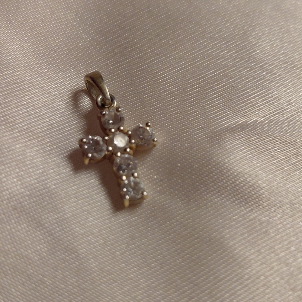 Dainty Sterling Silver Cross - Picture 4 of 5